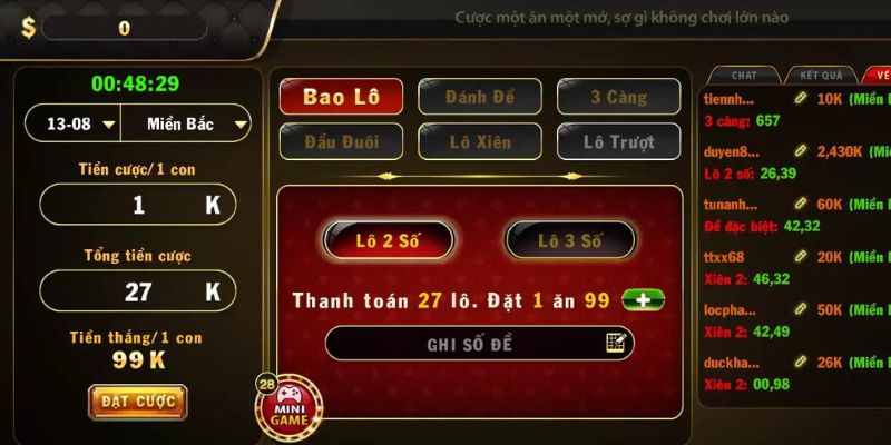 Hình thức chơi lô đề GO88 