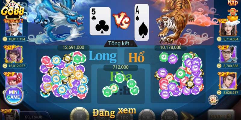 Hướng dẫn cách chơi chi tiết game Long hổ Go88