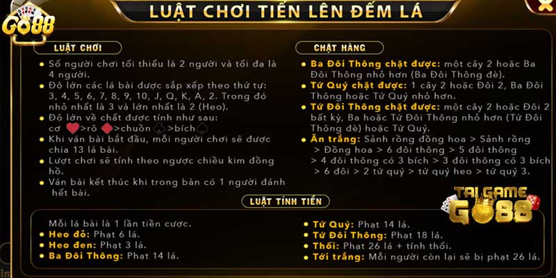 Hướng dẫn luật chơi cụ thể cho các tân binh 